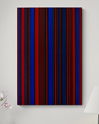 KH#347: Rhythmus und Qualit&auml;tskontrast in Rot, Blau und Schwarz